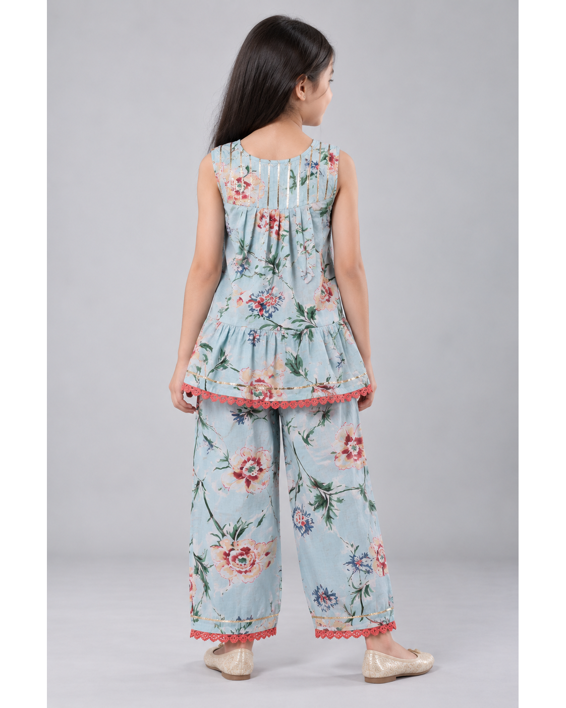 Floral Frock Palazzo Set